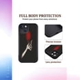 thumbnail image 3 of Stylish iPhone 15 Case - Lightweight Yellowing Resistant with Unique Skeletal Hand Design Holding Red Object - Perfect Protection for Your Device, 3 of 6
