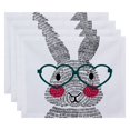 thumbnail image 2 of Simply Daisy 18" x 14" What's Up Bunny Easter Animal Print Placemat, Set of 4, 2 of 4