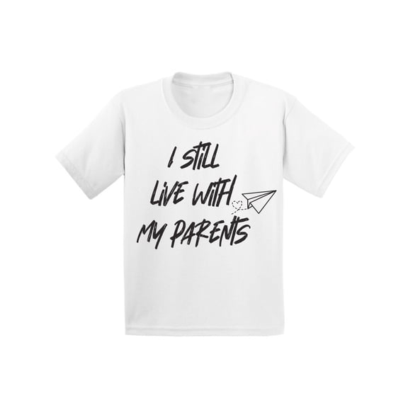 Back to School Youth Shirts for Kids I Still Live With My Parents T Shirt School Theme Clothing Girls Shirts Boys T Shirts Funny School Gifts for Children