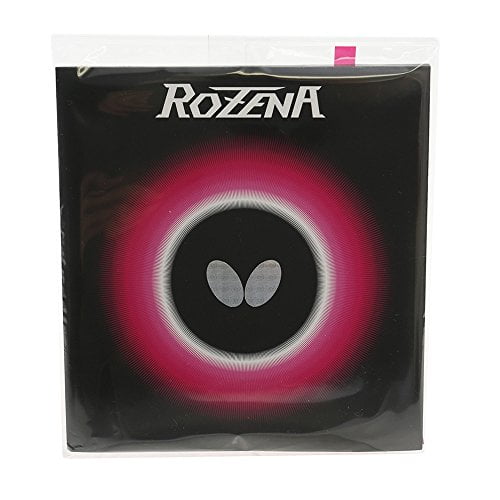Butterfly Rozena Caoutchouc pour Tennis de Table - 1,7 mm, 1,9 mm Ou 2,1 mm - Rouge Ou Noir - 1 Feuille de Caoutchouc pour Tennis de Table Inversée - Caoutchouc Professionnel pour Tennis de Table - Caoutchouc pour Tennis de Table Butterfly