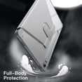 thumbnail image 4 of CHL-Rotating Case for Samsung Galaxy Tab S10 Lite / S10 FE / S9 FE 10.9-Inch / S9 11-Inch with S Pen Holder, 360 Degree Rotation Protective Stand Cover Clear Back, Auto Wake/Sleep (Silver), 4 of 4