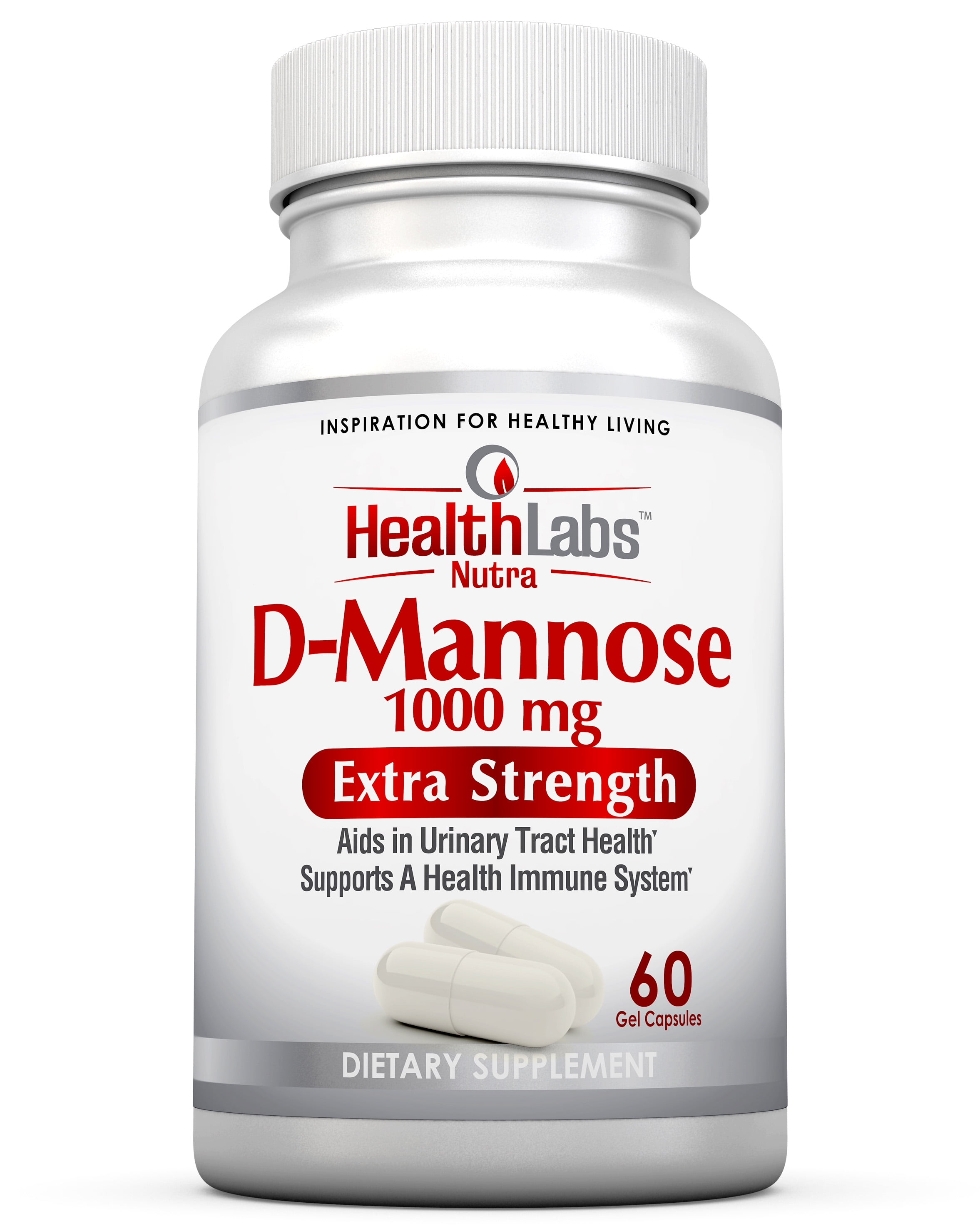 Health Labs Nutra D Mannose 1 000mg Fight Urinary Tract Infections