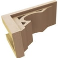 thumbnail image 6 of 6"W x 12"D x 6"H Wide Sheridan Rough Cedar Woodgrain TimberThane Corbel, Primed Tan, 6 of 6