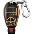 thumbnail image 7 of Key Fob Cover Compatible with Dodge Challenger Charger Chrysler 300 2008-2014 4 Button Keychain Case Holder Protector,Black, 7 of 7
