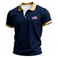 thumbnail image 4 of WAYUTE Polo Shirts for Men Independence Day Short Sleeve US National Flag Print Classic Fit Breathable 4th of July Shirt Casual Outdoor, 4 of 4
