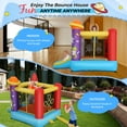 thumbnail image 5 of Veeboto Bounce House, Aerospace Rocket's Indoor Outdoor Inflatable Bounce House with Jumping Area, Slide, 370W Blower, 5 of 7