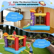 Veeboto Bounce House, Aerospace Rockets Indoor Outdoor Inflatable Bounce House with Jumping Area, Slide, 370W Blower