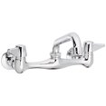 thumbnail image 1 of Central Brass 0047-UA Two Handle Wallmount Kitchen Faucet in Chrome, 1 of 2