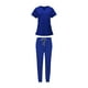 thumbnail image 4 of Uniformes Scrub Set enfermera Top pantalones ropa de trabajo femenina para salón de belleza SPA Azul Real S Yuyangstore Uniforme de enfermera, 4 of 8