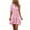 Pink, variant on Efsteb Sumner Dresses for Women 2026 Button Collared V-Neck Plaid Tiered Short Sleeve Dress Casual Loose Fit Mini Dress (Green,XXL)