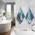 thumbnail image 3 of Dreamtimes Hand Towels Set - Beautiful Starry Night Print for Bathroom Kitchen Travel 16×28 in/2 Pcs, Cotton Bath Towels Lightweight Quickdry for Bathroom Ktichen Travel SPA Gym, 3 of 7