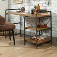 thumbnail image 4 of Sauder Iron City Engineered Wood/Metal Writing Desk in Checked Oak/Black, 4 of 12