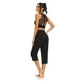 thumbnail image 5 of Sarin Mathews Womens Sports Leggings-capris Drawstring Lounge Pajamas Sweatpants with Pockets Plus Size, 5 of 6