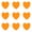 Orange, variant on 8-16PC Heart Shape Sticky Notes 3x3 Inch 8 Pastel Colors 50 Sheets Pad Super Cute Heart Shaped Strong Adhesive Clean Removal Self Stick Memo Pads for Office Home