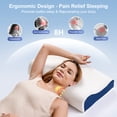 thumbnail image 5 of Ocuuziisu Cervical Pillow for Neck and Shoulder Pain Relief, Memory Foam Neck Support Pillow for Sleeping, Ergonomic Orthopedic Bed Pillow for Side Back Stomach Sleepers for Adults, 5 of 8