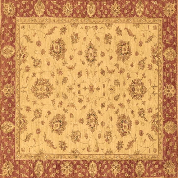 Ahgly Company Indoor Square Oriental Brown Traditional Area Rugs, 3' Square