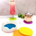 thumbnail image 4 of ENKORE s Novelty Set In 6 Rainbow Colors With Translucent Holder - Kids Favorite, Weather Proof Outdoor Tabletop Protection For Table Made of Wood, Granite, Glass, Soapstone, Sandstone, Marble, 4 of 7