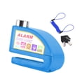 thumbnail image 2 of Candado de disco con alarma de 6 mm con pasador de bloqueo y 110 dB de seguridad para bicicleta Azul, 2 of 8