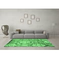 thumbnail image 3 of Ahgly Company Indoor Rectangle Abstract Emerald Green Contemporary Area Rugs, 2' x 5', 3 of 4