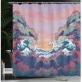 thumbnail image 4 of Ambesonne Ocean Shower Curtain, Colorful Fantasy Sealife, 69"Wx75"L, Multicolor, 4 of 5