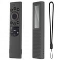 thumbnail image 1 of Smart Tv Remote Control Case Silicone Anti-slip Cover Compatible For 2022 Samsung Tm2280ecobn59 Solar Remote Control dark gray suit, 1 of 5