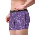 thumbnail image 2 of Uemuo Lavender Flowers Pattern Men's Boxer Briefs,Trunk Anti-Chafing,Comfortable, Durable, and Stylish Underwear-XX-Large, 2 of 9