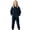 1-Navy, variant on Peichun Boys Girls Warm Flannel Hooded Rompers Kids Solid Color Long Sleeve Full Zipper Onesie Jumpsuits Autumn Winter Loose Casual Warm Cozy One-Piece Loungewear with Pockets 1-12 Years