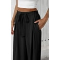 thumbnail image 5 of PRETTYGARDEN Women's Wide Leg Pants with Pockets High Waist Tie Front Loose Casual Trousers Business Work Outfits Trendy, 5 of 6