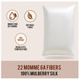thumbnail image 2 of Stonecrest Silk Pillowcase (White, STD), 2 of 5