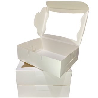 25 Pack White Bakery Boxes With Window – Auto-Popup, Eco-Friendly Cookie & Pastry Boxes For Donuts, Muffins, Treats & Gifts