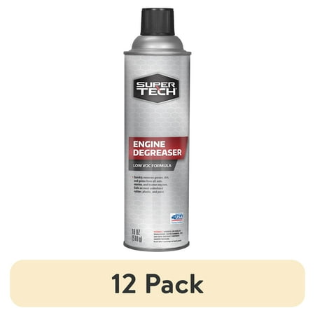 (12 pack) Super Tech Low VOC Formula Engine Degreaser, 18 oz