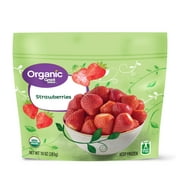 Great Value Organic Whole Strawberries, 10 oz (Frozen)