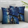 thumbnail image 3 of Chilfamy Stars and Galaxies Print High-quality Pillow Covers for Couch, Car, Bedroom - 1PC 12x12in, 3 of 5