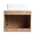 thumbnail image 6 of BNK 24 inch Bathroom Vanity with Sink, Wall-Mounted Bathroom Vanity, Modern Floating Vanity and Ceramic Sink, with White Rock Panels Set, 6 of 12