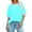 Sky Blue, variant on Busydd Womens T Shirts Casual Round Neck Short Sleeve Going Out Tops Fashion Oversized Color Block Women's Tops Plus Size Tops for Women 2XL