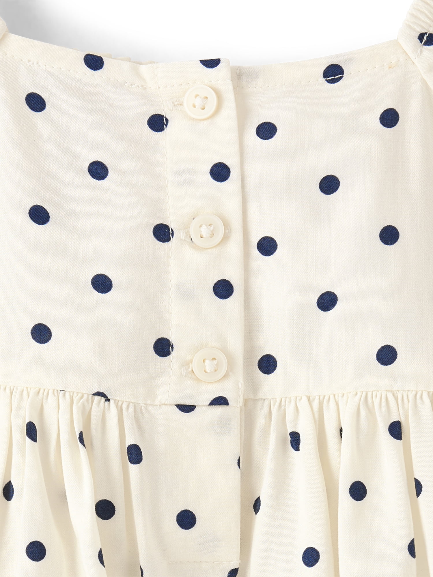The Children's Place Baby And Toddler Girls Short Puff Sleeve Bow Smocked Dress, Sizes 6M-5T