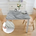thumbnail image 2 of WYYP Mountain Line Abstract Minimalist Landscape Art Black and White Line Art Tablecloth white, 2 of 7