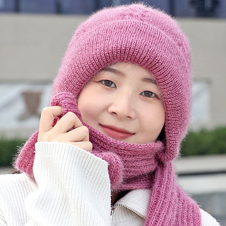 Cozy Pink Knit Hat and Scarf Set Girls 2-Piece Shimmer Winter Hat & Scarf - Coral | Carter main image 2
