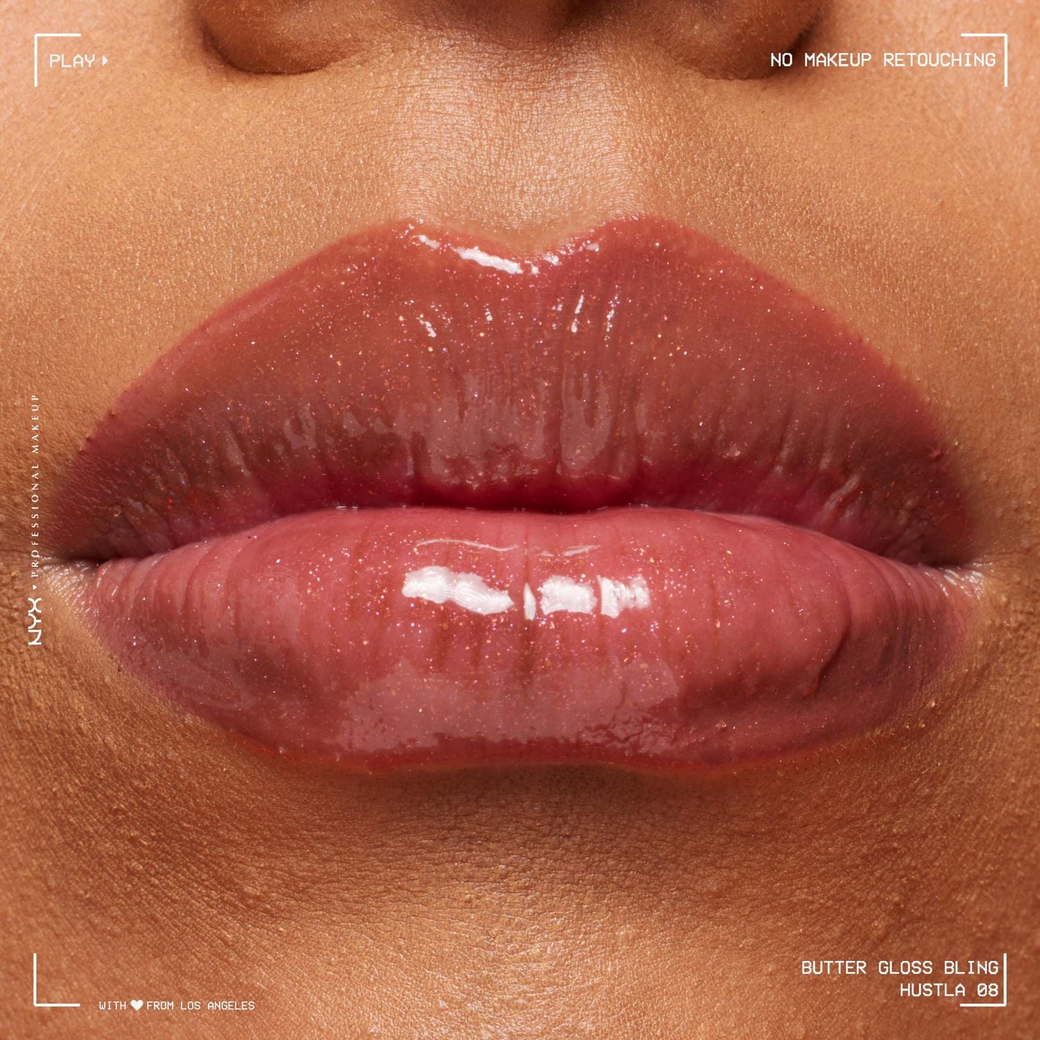 Lip Gloss Butter Gloss Bling, Non Sticky High Shine Lip Gloss