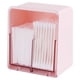 thumbnail image 1 of Dinheiro Botes para bolas de algodón, caja dispensadora con 2 compartimentos, organizador de almacenamiento para encimera de tocador de baño, 1 of 7