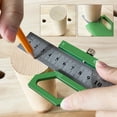 thumbnail image 6 of Carpentry Layout Tool Center Marking Positioning Ruler Woodworking Ruler, 6 of 9