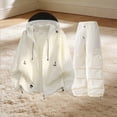 thumbnail image 5 of Maqroz Y2K Clothing Two Piece Sets Long Sleeve Hooded Zip Up Windbreaker Jacket Baggy Parachute Cargo Pants Multi Pockets Casual Streetwear Matching Outfits, 5 of 5