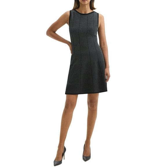 Theory womens  Panelled Knit Dress, s, Black