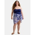 thumbnail image 2 of Time and Tru Women’s and Women’s Plus Bandeau Twist Front One Piece Swimsuit, Sizes XS-3X, 2 of 5