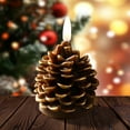 thumbnail image 4 of YIKA Christmas Tree LED Candle Flickering Battery Powered Flameless Candle Light For Birthday Party Home Bedroom Decor Christmas Tree Led Candle B, 4 of 6