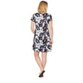 thumbnail image 2 of Larky Lark Womens Key Hole T-Shirt  Dress In Cool & Casual Palm, 2 of 4