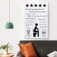 thumbnail image 2 of Cateissary Letrero De Reglas De Baño Divertido En Lienzo, Durable, Conveniente Y Multifuncional Reseñas Decoración del hogar Núcleo tipo B 40*60CM, 2 of 6
