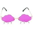 thumbnail image 1 of FELTECHELECTR 1 par de gafas sin montura con forma de nube, gafas de sol de lujo para uso urbano., 1 of 6