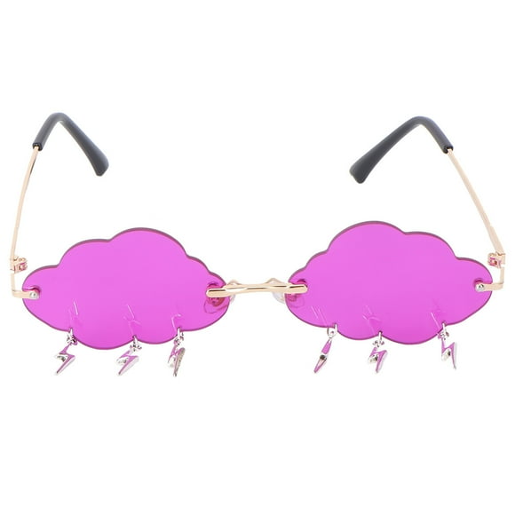 1 par de gafas de sol con forma de nube para fiesta, gafas de sol elegantes para mujer