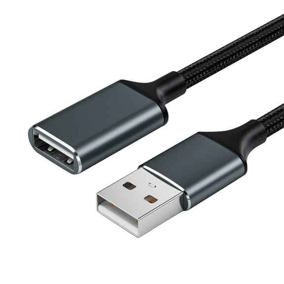 USB Extension Cable, Male to Female USB 3 0 Extension Cord, Nylon Braided Compatible with Webcam, Phone, Mouse, Keyboard, Printer, Hard Drive, Headset